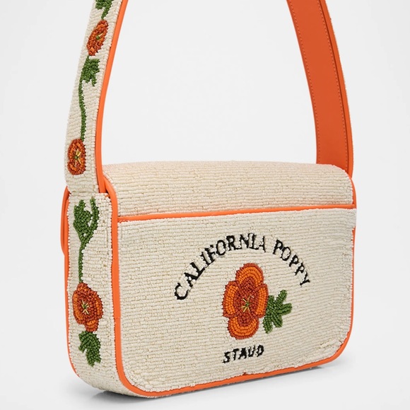 STAUD Tommy Beaded Flap Shoulder Bag - Picture 2 of 11